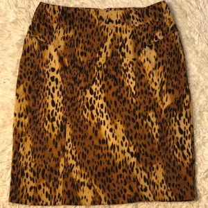 Cheetah Print Pencil Skirt